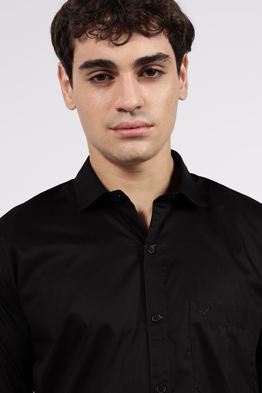 Men’s Black Premium Cotton Formal Shirt