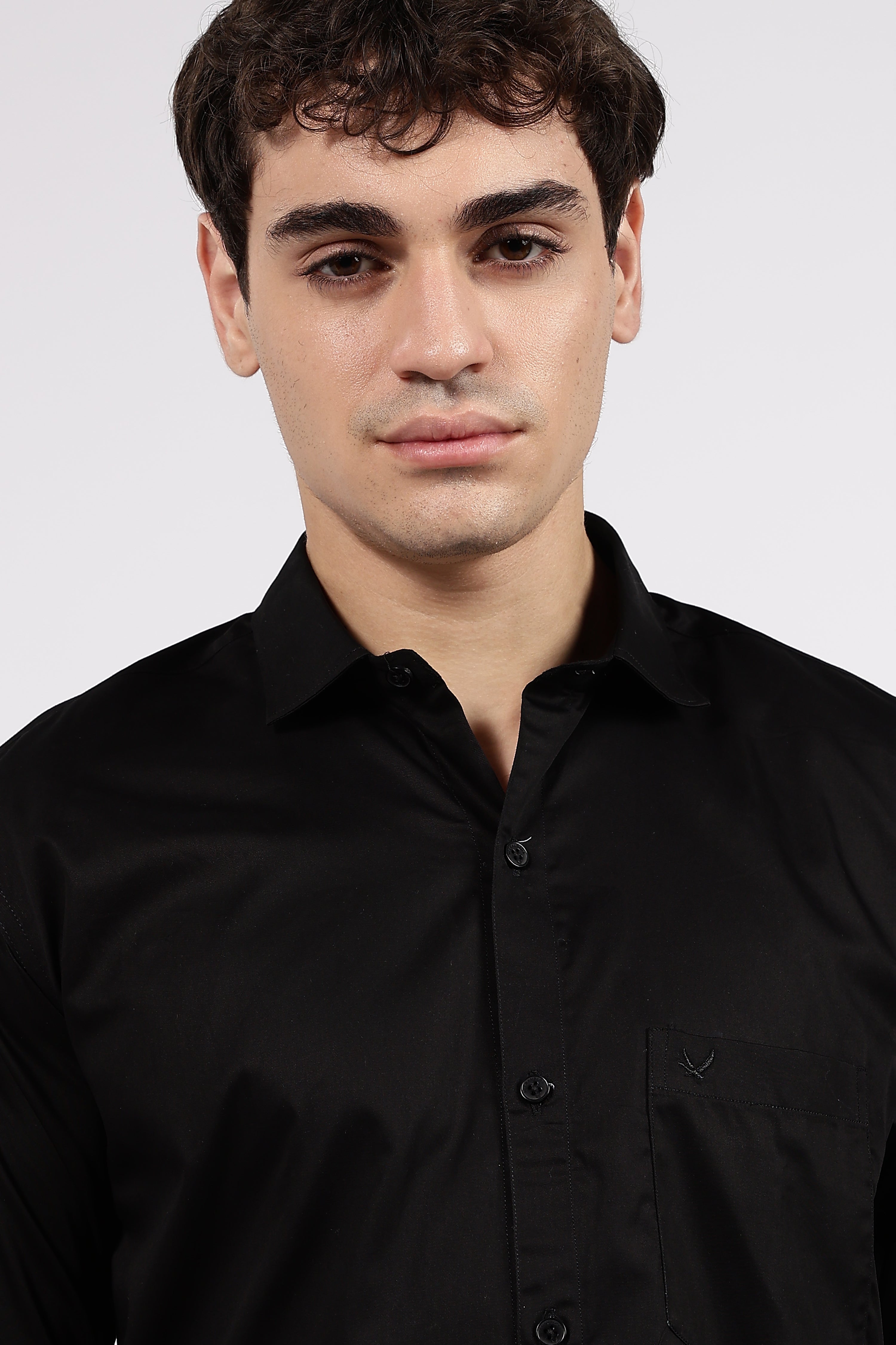 Men’s Black Premium Cotton Formal Shirt