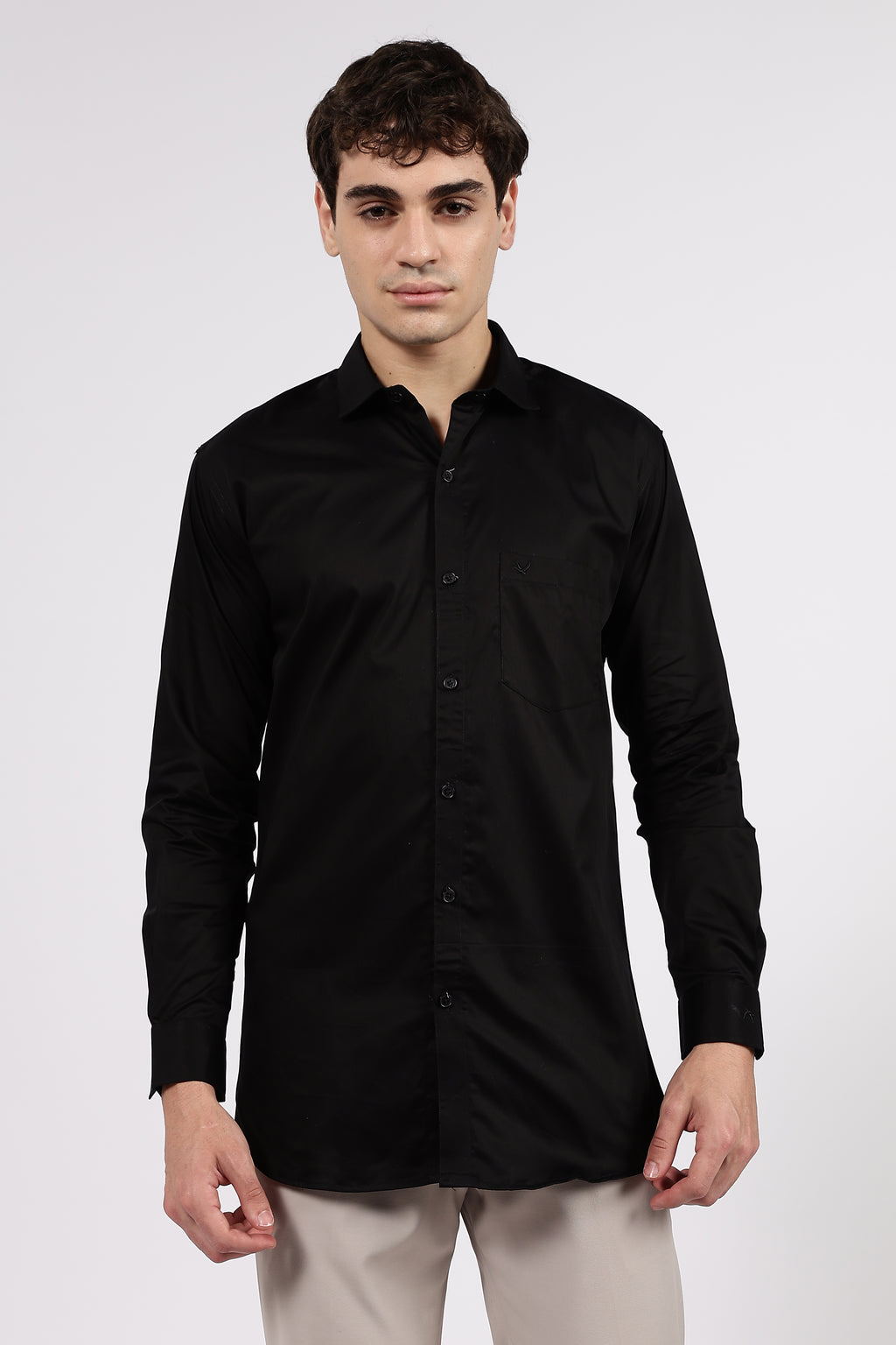 Men’s Black Premium Cotton Formal Shirt