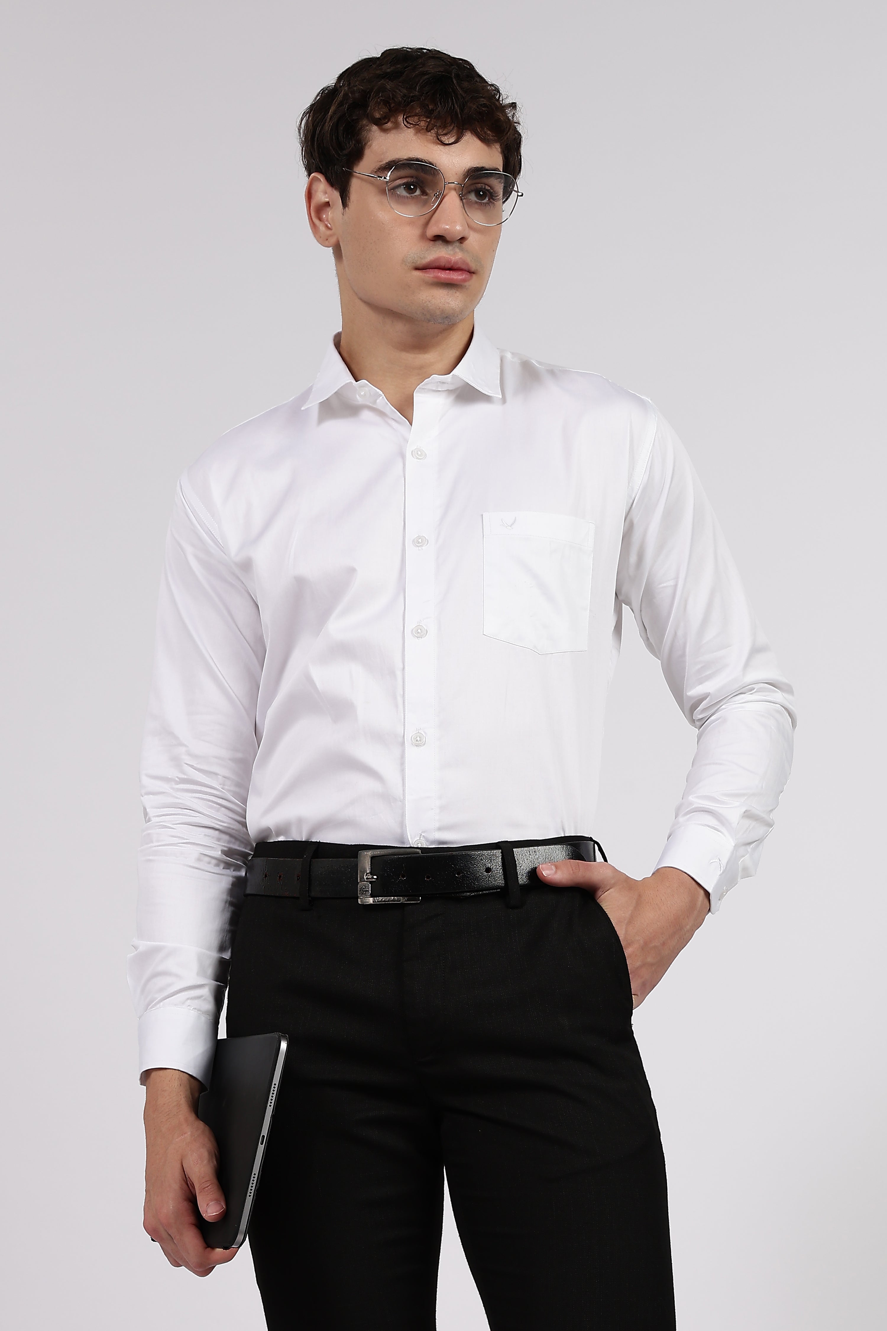 Men’s White Premium Cotton Formal Shirt