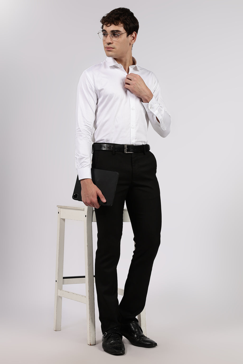 Men’s White Premium Cotton Formal Shirt