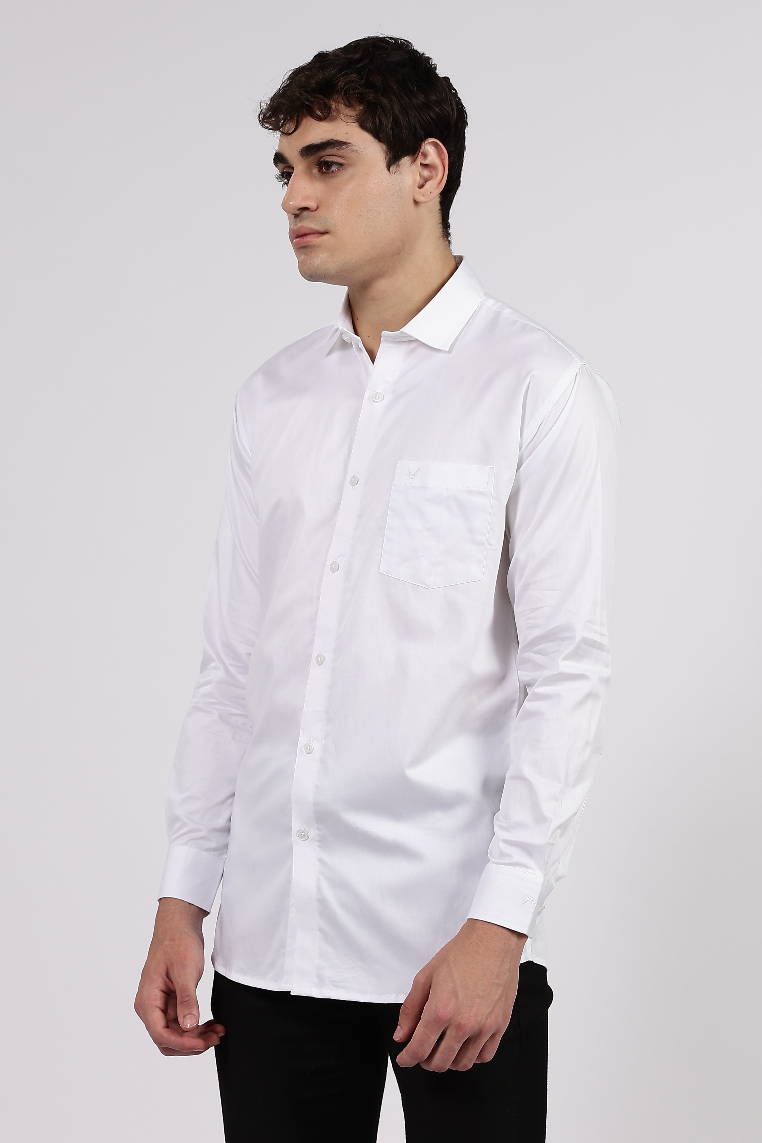 Men’s White Premium Cotton Formal Shirt