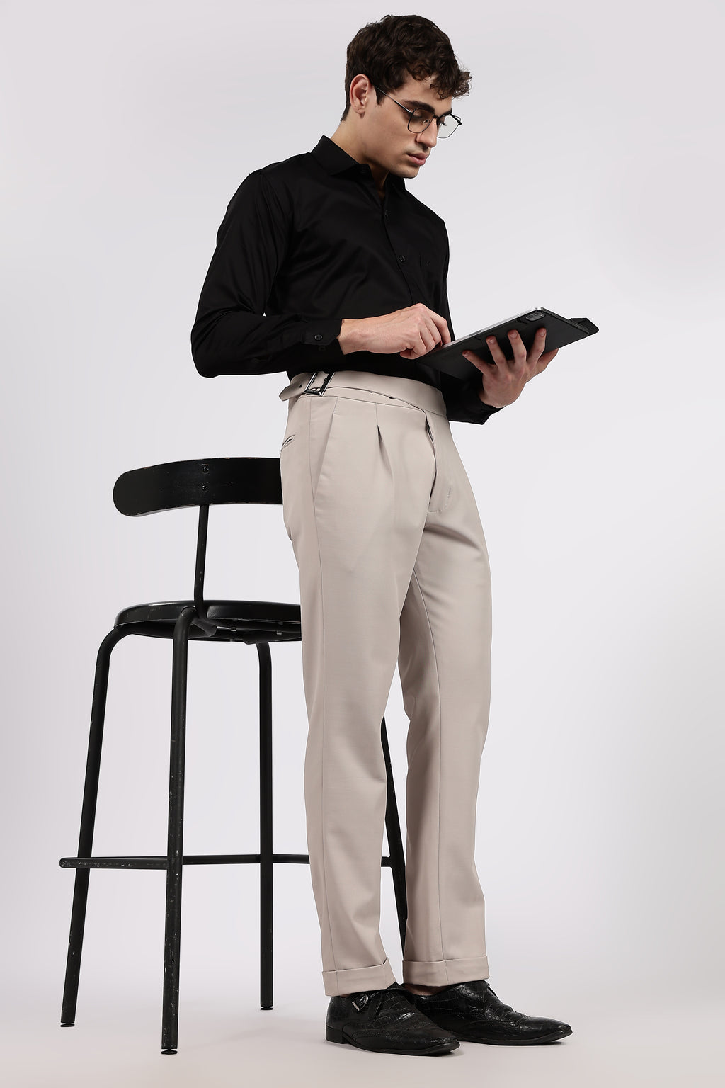 Men’s Black Premium Cotton Formal Shirt